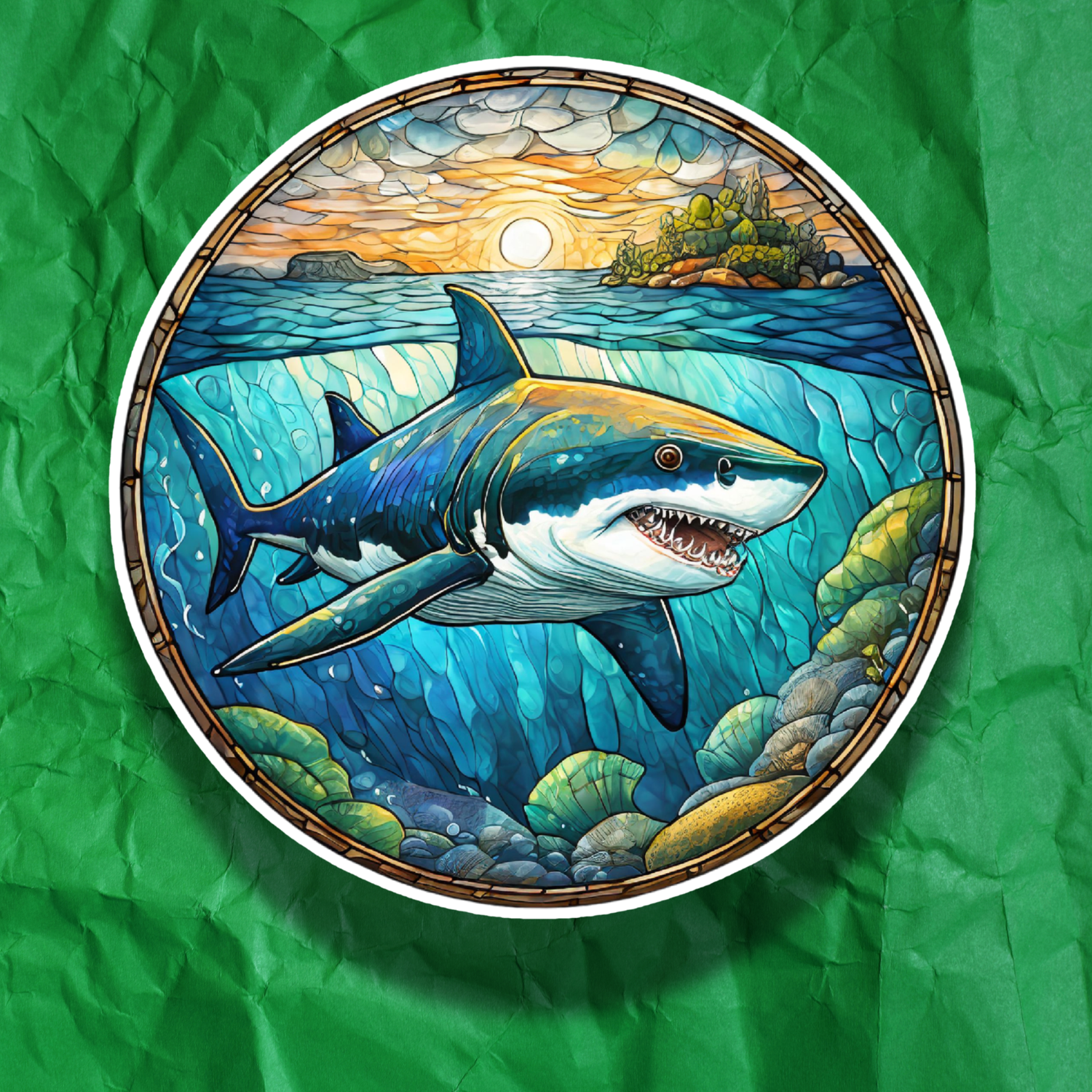 Stained Glass Shark