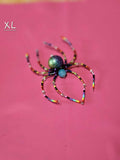 Rainbow Glow Beaded Spider