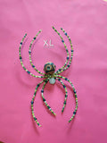 Blue Jewel Beaded Spider